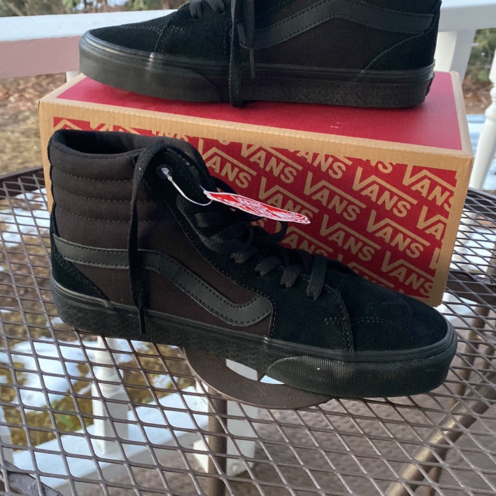 Suede Canvas Vans Filmore Hi Men's/Unisex Size 7.5 Medium Black Very Supportive - Picture 12 of 14